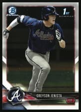Greyson Jenista 2018 Bowman Draft card