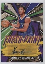 Kennedy Chandler 2022 Panini Court Kings Fresh Paint Autographs card