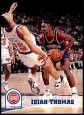 Isiah Thomas 1993-94 Hoops Base Set card