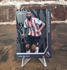 2026 Topps Chrome Premier League Black Edge Igor Thiago #BLK-24