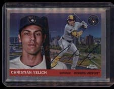 2025 Topps Chrome Platinum 1955 Topps City Variations Christian Yelich #55CV-44 card