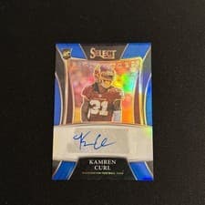 Kamren Curl 2021 Panini Select Signatures Select card