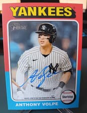 2024 Topps Heritage Real One Autograph Anthony Volpe #ROA-AV card