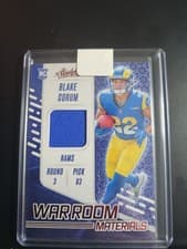 Blake Corum 2024 Panini Absolute War Room Materials card