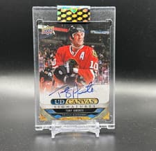 2024-25 Upper Deck Clear Cut Canvas Signatures Tony Amonte #CS-TA card