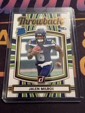 2025 Donruss Rated Rookie Throwback Jalen Milroe #18 card