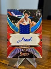 2024-25 Panini Select Rookie Jersey Autographs Jared McCain #RJA-JAR card
