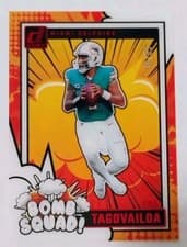 Tua Tagovailoa 2024 Clearly Donruss Bomb Squad card
