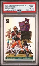 Brett Favre 2020 Panini Donruss Optic Downtown card