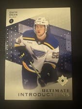 2024-25 Upper Deck Ultimate Collection Ultimate Introductions Zach Dean #UI-ZD card