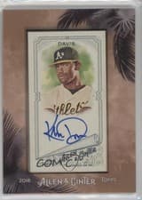 Khris Davis 2018 Topps Allen & Ginter Framed Mini Autographs card