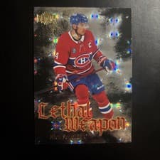 2025-26 SkyBox Metal Universe Lethal Weapon Nick Suzuki #LW-20 card