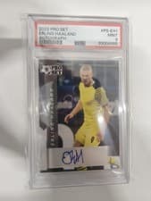 Erling Haaland 2022 Pro Set Autographs card