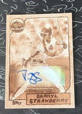2025 Topps Shoebox Treasures Base Autographs Darryl Strawberry #68A card