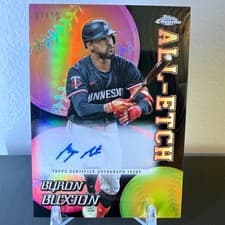 2024 Topps Chrome Update All-Etch Autograph Byron Buxton #CUAE-BB card