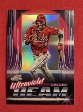 2025 Topps Cosmic Chrome Ultraviolet Beam Elly De La Cruz #UB-15 card