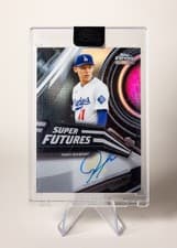 Roki Sasaki 2026 Topps Chrome Black Super Futures Autographs card