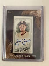 Jose Berrios 2018 Topps Allen & Ginter Framed Mini Autographs card