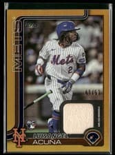 2025 Topps Real One Relics Luisangel Acuña #524 card