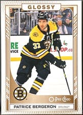 Patrice Bergeron 2023 Upper Deck OPC Glossy card