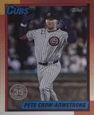 2025 Topps Update 1990 Topps Baseball Relics Pete Crow-Armstrong #90RU-PC card