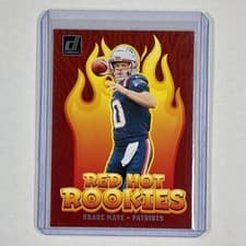 Drake Maye 2024 Donruss Red Hot Rookies card