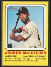 2018 Topps Heritage 1969 Collector Cards Andrew McCutchen #AM