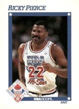 Ricky Pierce 1991-92 Hoops Base Set card