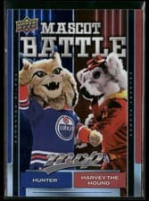 2025-26 Upper Deck MVP Mascot Battle Hunter/Harvey The Hound #MB-1 card