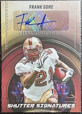 2024 Panini Luminance Shutter Signatures Frank Gore #SS-FGE card