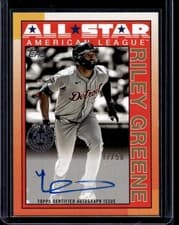 2025 Topps Update 1990 Topps All-Star Autographs Riley Greene #90AS-RG card