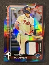 2025 Topps Real One Relics Bryce Harper #250 card