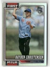 2026 Topps First Pitch Hayden Christensen #FP-15 card