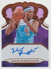 Zach Randolph 2018 Panini Crown Royale Crown Autographs card