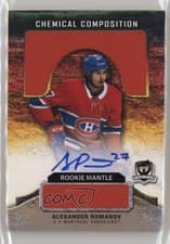 2020 Upper Deck The Cup Chemical Composition Mantle Autographs Alexander Romanov #CC-AR