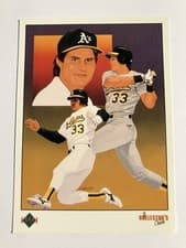 Jose Canseco: A's Checklist 1989 Upper Deck card