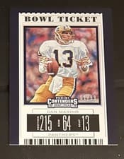 Dan Marino 2019 Panini Contenders Draft Picks card