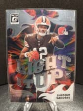Shedeur Sanders 2025 Panini Donruss Optic Light It Up card