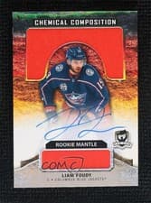 Liam Foudy 2020 Upper Deck The Cup Chemical Composition Mantle Autographs card