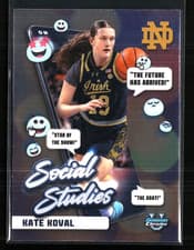 Kate Koval 2024-25 Bowman University Chrome Social Studies card
