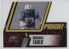 2025 Leaf Metal Upright Prismatic Silver Marshall Faulk #U-18 card