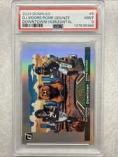 2024 Donruss Horizontal Downtown! DJ Moore / Rome Odunze #5 card