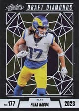 Puka Nacua 2024 Panini Absolute Draft Diamonds card
