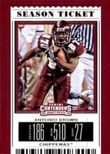 2019 Panini Contenders Draft Picks Antonio Brown #9