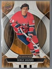 2024-25 Upper Deck Engrained Icons Base Set Serge Savard #21 card