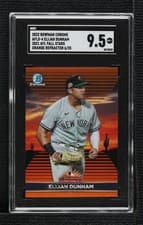 Elijah Dunham 2022 Bowman Chrome 2021 AFL Fall Stars card