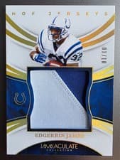 2025 Panini Immaculate Immaculate HOF Jerseys Edgerrin James #10 card