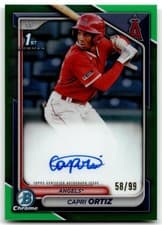 2024 Bowman Sapphire Edition Autographs Capri Ortiz #BSPA-CO card