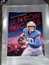 Justin Herbert 2024 Panini Spectra Neon Nights card