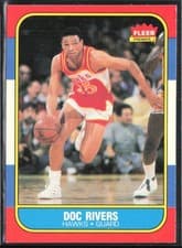 Doc Rivers 1986 Fleer card